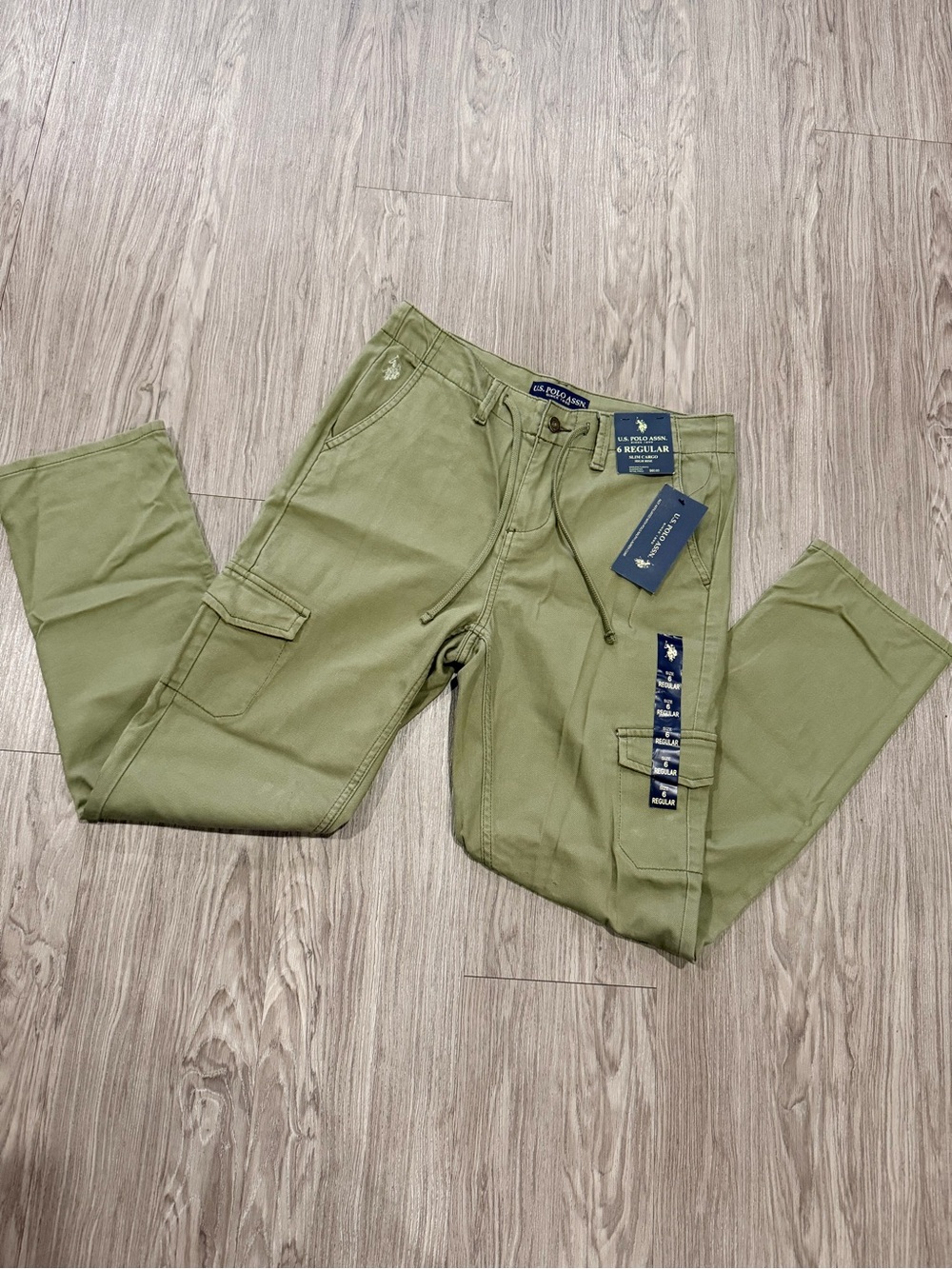 U.S. Polo Assn. Women Olive Green Cargo Pants